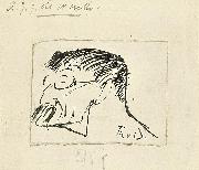 Theo van Doesburg Portrait of A.J.J. de Winter oil